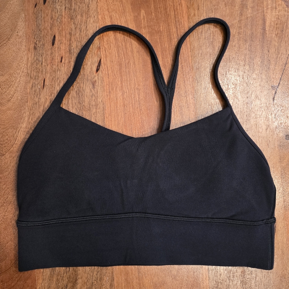 Lululemon Flow Y Longline Bra Nulu Black